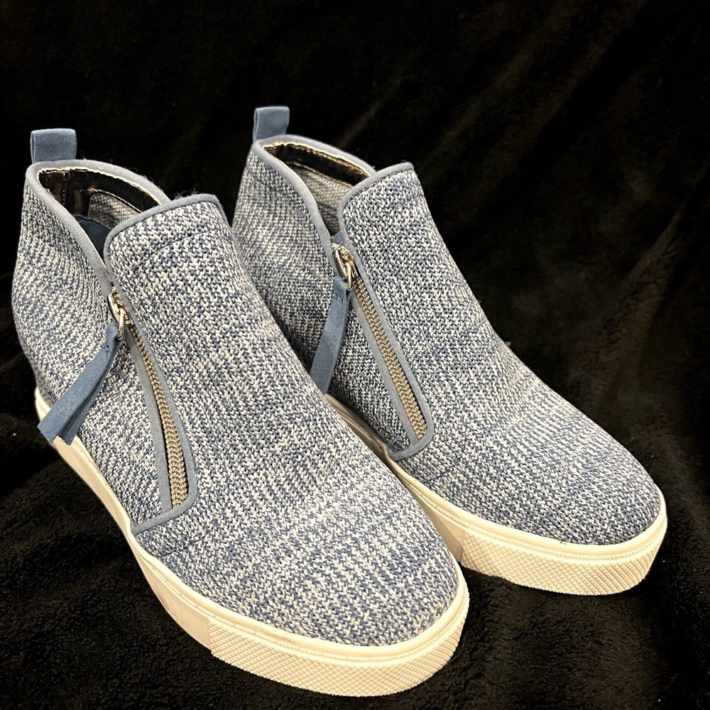Steve Madden Kids' Caliber Wedge Sneaker In Blue